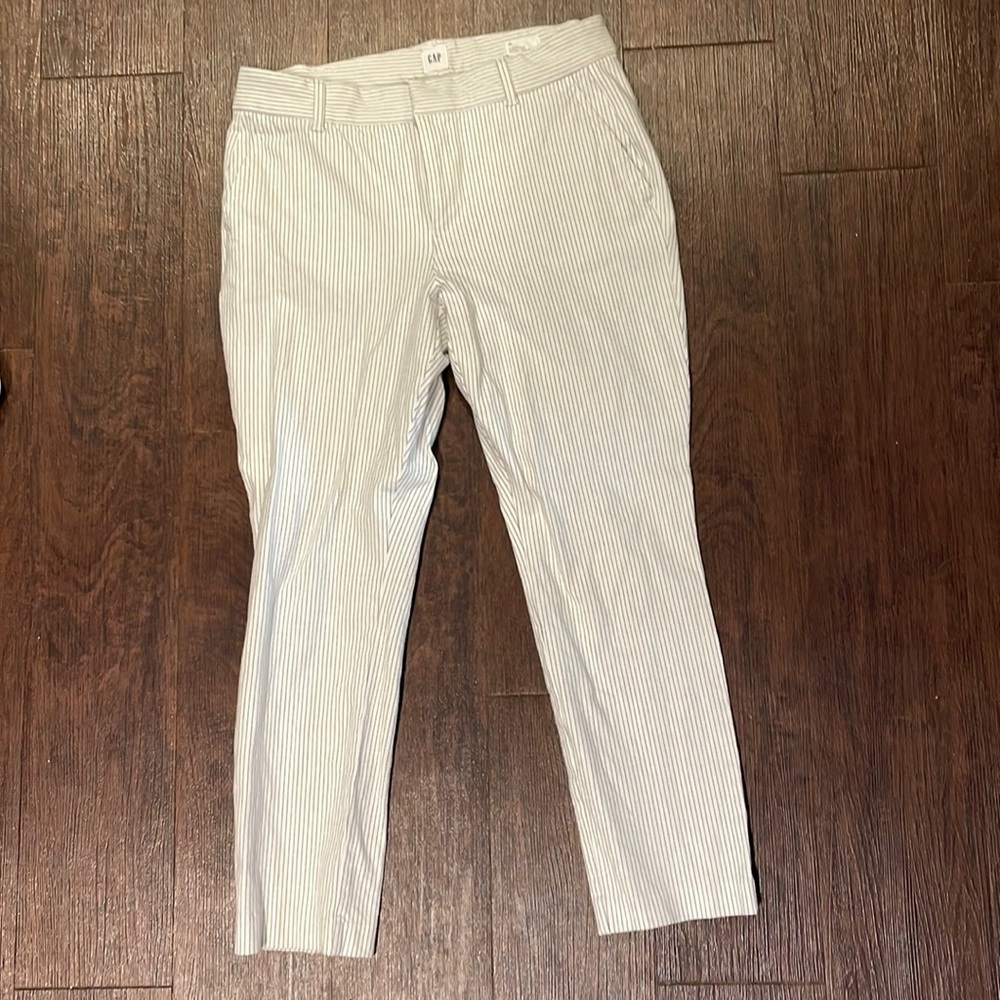 Gap Skinny ankle pant in pinstripe